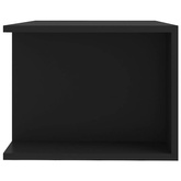 vidaXL Szafka pod TV z oświetleniem LED, czarna, 90x39x30 cm