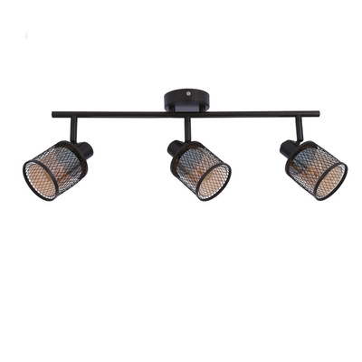 Lampa sufitowa kawowe złoto klosz bursztyn 3xE14 Canabera Candellux 93-82541