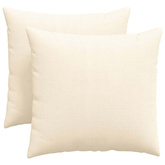Poduszki na sofę 2 pcs Kremowy 45 x 45 cm Tkanina sztruksowa