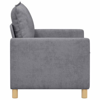 Sofa jasnoszary 126 x 81 x 87,5 cm Poliester