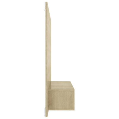 vidaXL Wisząca szafka pod TV, dąb sonoma, 120x23,5x90 cm
