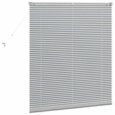 Żaluzje weneckie Srebrny 130 x 110 cm Aluminium