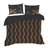 Makosatyna czarny 160x200