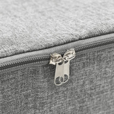 Pojemnik, tkanina, 70x40x18 cm, szary