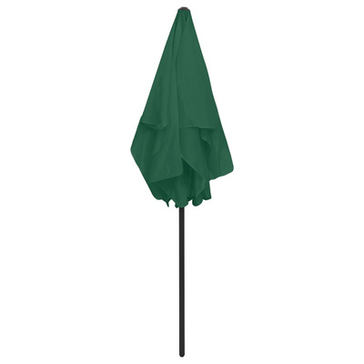 Parasol plażowy, zielony, 180x120 cm