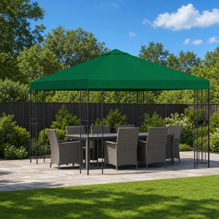 Altana 3 x 3 m zielony Poliester i Stal 190 gsm