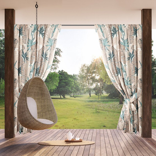 Zasłona Garden beżowa 155x200