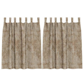 Zasłony z weluru 2 pcs szampański 140 x 140 cm Aksamit