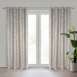 Zasłona Milena srebrna 140x250