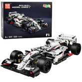Klocki Konstrukcyjne Samochód Wyścigowy F1 Biało-Czerwony 1235 el.