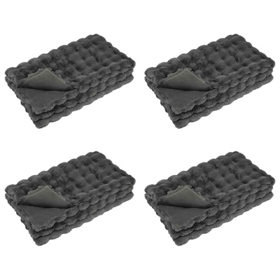 Koc antypoślizgowy z sztucznego futra królika Olite 4 pcs