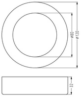 Oprawa Stropowa Candellux 2263748 Spn-03 Ip20 Led