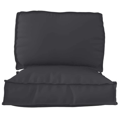 Zestaw poduszek na paletę 2 pcs Czarny Materiał Oxford