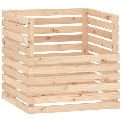 Kompostownik, 80x80x78 cm, lite drewno sosnowe