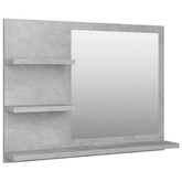 vidaXL Lustro łazienkowe, szarość betonu 60x10,5x45 cm