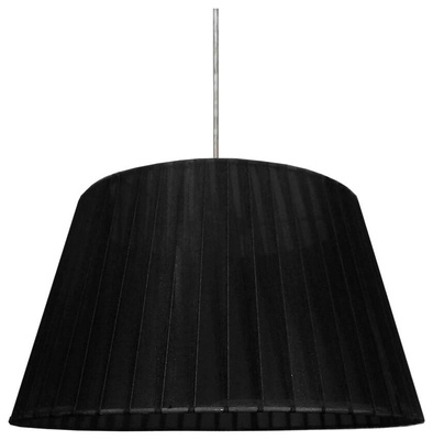 Lampa wisząca z abażurem Notizia czarna do salonu E27 37 cm