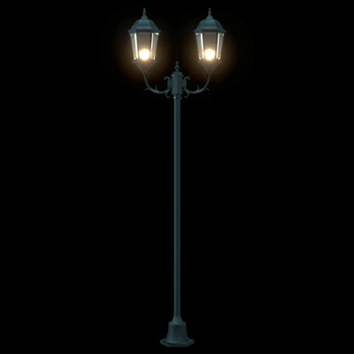 Lampa ogrodowa Vintage szczotkowana zieleń 68 x 20 x 235 cm
