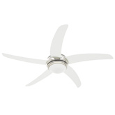 vidaXL Wentylator sufitowy z lampą, 128 cm, biały