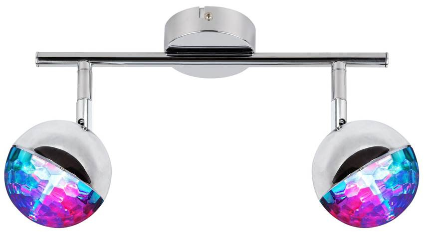 Lampa sufitowa Party listwa regulowana 2-punktowa LED do salonu metalowa