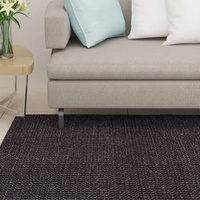 vidaXL Dywanik, naturalny sizal, 66x200 cm, czarny