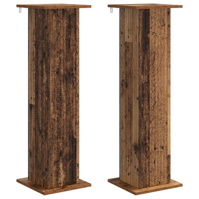 Stojak na rośliny 2 pcs Stare drewno 30,5 x 30 x 100,5 cm