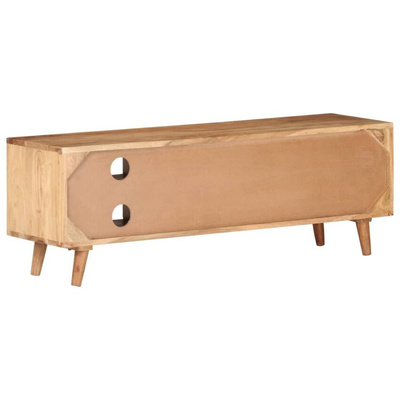 vidaXL Szafka pod TV, 115x30x39 cm, lite drewno akacjowe