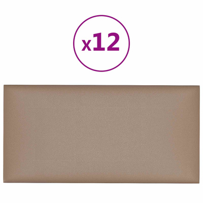 Wejściowy zagłówek 12 szt. 60 x 30 cm Cappuccino tkanina