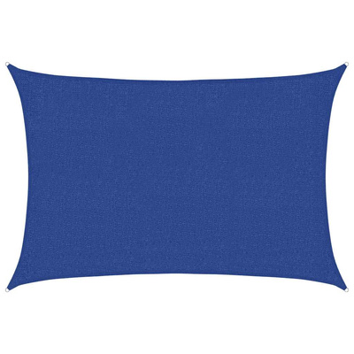 Żagiel przeciwsłoneczny, 160 g/m?, niebieski, 2x2,5 m, HDPE