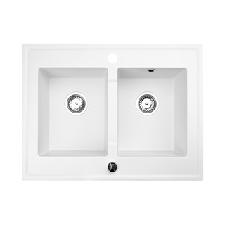 Zlewozmywak Grande 01 / biały arktyczny