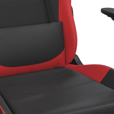 vidaXL Fotel gamingowy, czarno-czerwony, sztuczna skóra wariant 5