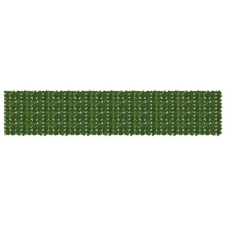 Parawan balkonowy z liśćmi zielony 500 x 100 cm