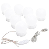 vidaXL Lustro ścienne z lampkami LED, bez ramy, prostokątne, szklane model standard