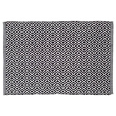 Sealskin Dywanik łazienkowy Trellis, bawełna, 60x90 cm, biało-czarny