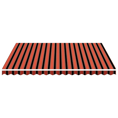 Zapasowa tkanina na markizę, pomarańczowo-brązowa, 4,5x3,5 m, poliester