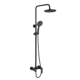 Deszczownia Dokos z baterią wannową czarna Invena