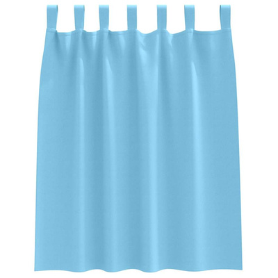 Firany blackout z kółkami 2 pcs Jasnoniebieski 140 x 140 cm