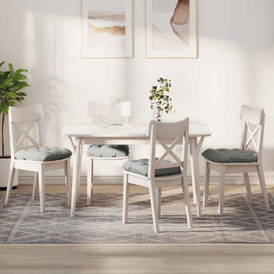 Poduszki na siedziska 4 pcs Jasnoszary 40 x 40 cm
