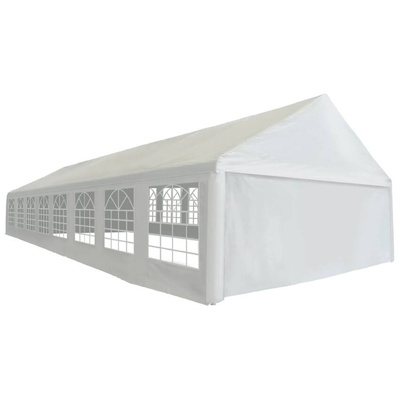 vidaXL Namiot imprezowy z PE, 6 x 16 m, biały