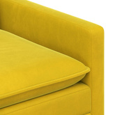 Sofa żółty 76 x 81 x 87,5 cm Welur