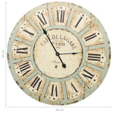 vidaXL Zegar ścienny, wielokolorowy, 60 cm, MDF
