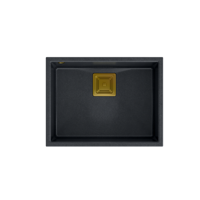 DAVID 50 GraniteQ black diamond/elementy złote