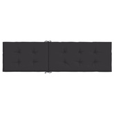 vidaXL Poduszka na leżak, czarna, (75+105)x50x4 cm