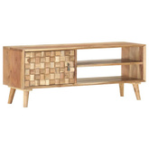 vidaXL Szafka pod TV, 100 x 35 x 40 cm, lite drewno akacjowe