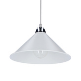 Avola Lampa Wisząca Chromowy 26 1X60W E27 Klosz Biały