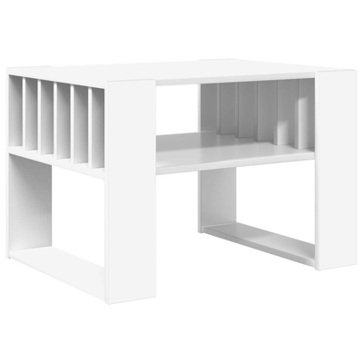 Stolik kawowy Biały 66 x 49,5 x 45 cm Drewno inżynieryjne