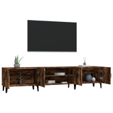 Szafka pod TV, przydymiony dąb, 180x31,5x40 cm vidaXL
