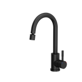 Quadron | AERATOR PERLATOR | CZARNY MAT | obrotowy z funkcją przełączenia strumienia wody na tryb prysznicowy | gwint M22 | wymiary: 4,9 x 2,8 cm