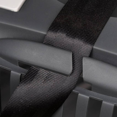 vidaXL Transporter dla zwierząt, szaro-czarny, 55x36x35 cm, PP