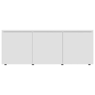 vidaXL Szafka pod TV, biała, 80x34x30 cm, materiał drewnopochodny
