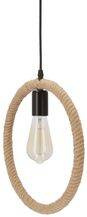 Kolo lampa wisząca czarny+beżowy 1x40W E27